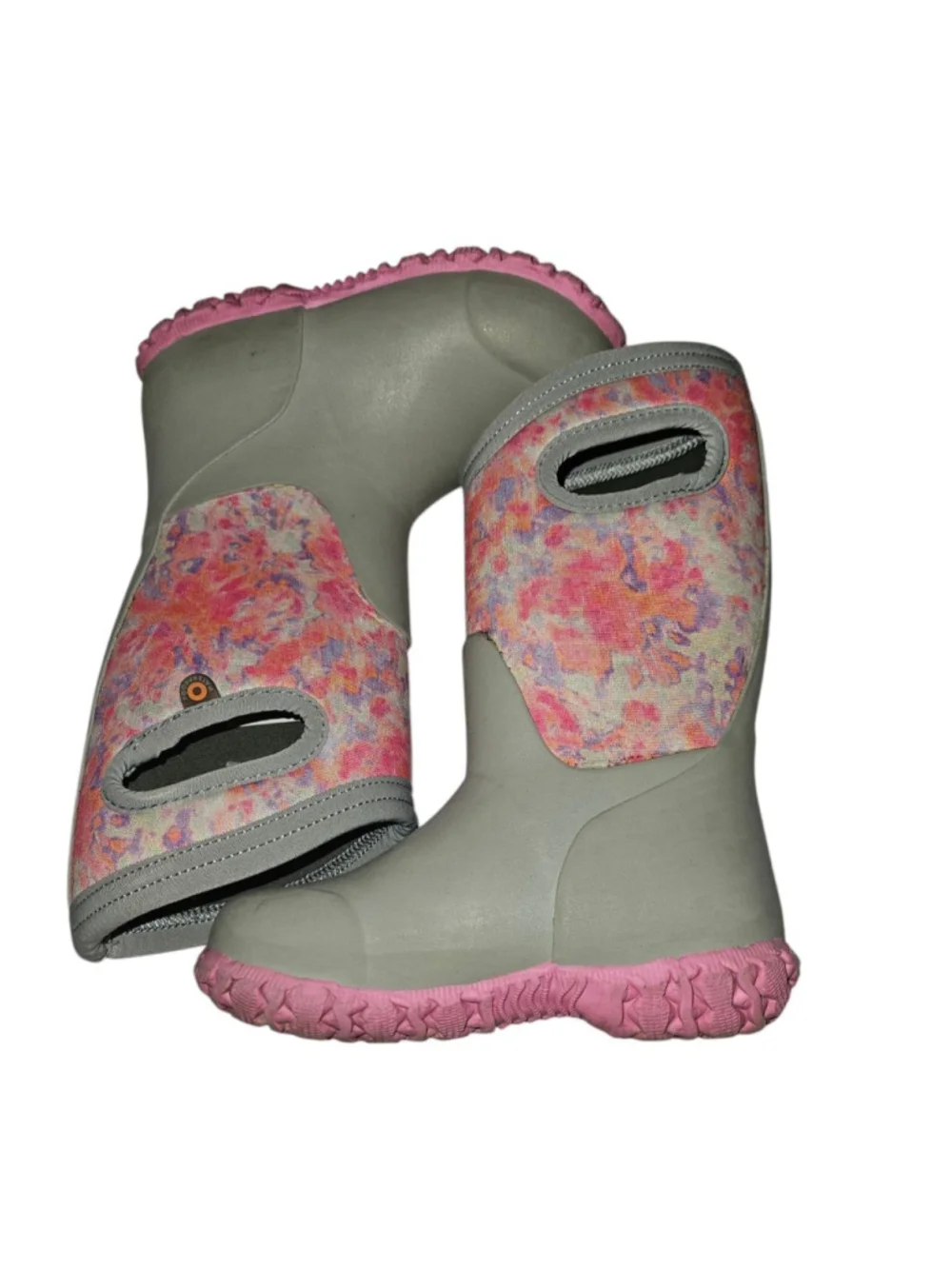 Bogs K Durham Tie Dye Insulated Rain Boots Toddler Girl's sz 10